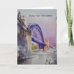 Tyne Bridge from Dean Street Retirement Card