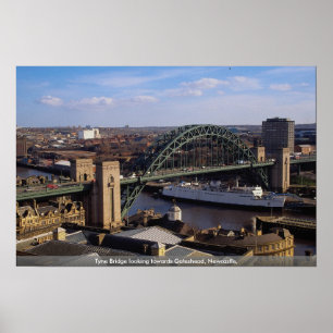 Tyne Bridge looking towards Gateshead, Newcastle, Poster