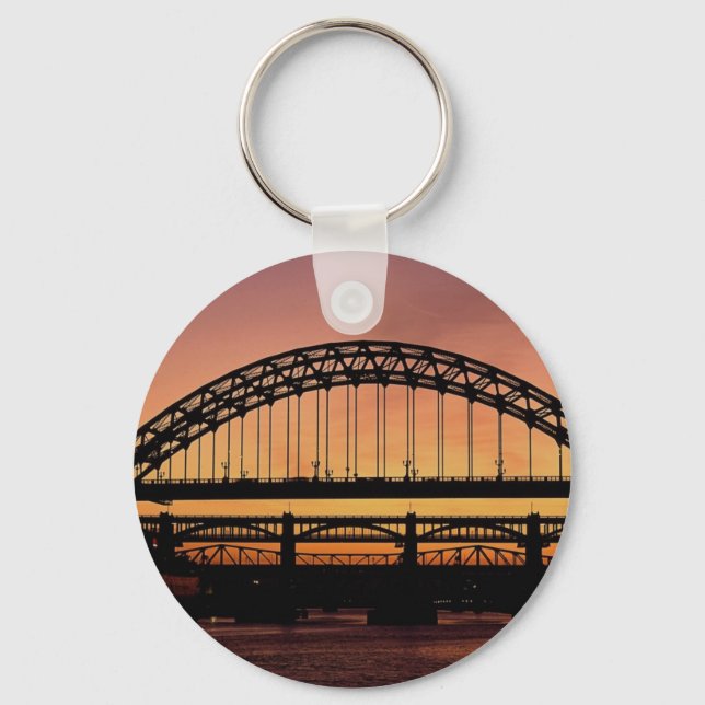 Tyne Bridge, Newcastle, England Key Ring (Front)