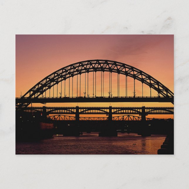 Tyne Bridge, Newcastle, England Postcard (Front)