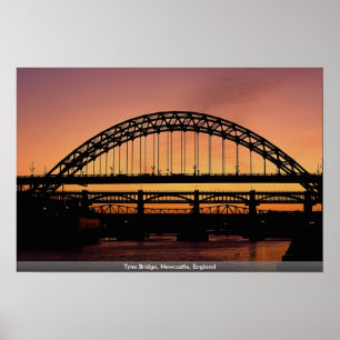 Tyne Bridge, Newcastle, England Poster