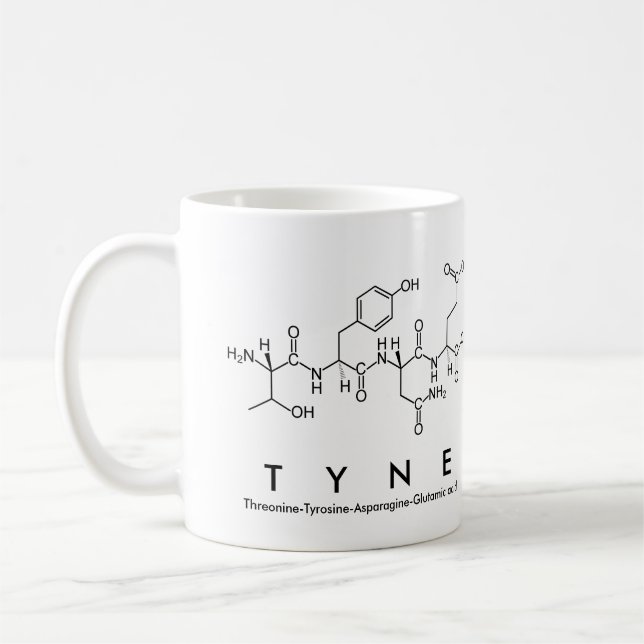 Tyne peptide name mug (Left)