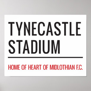 Tynecastle Stadium Street Sign