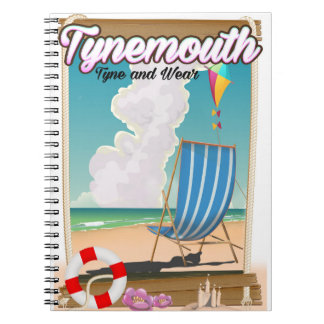 Tynemouth Tyne and Wear, Travel poster Notebook