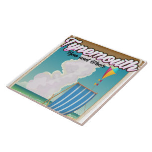 Tynemouth Tyne and Wear, Travel poster Tile