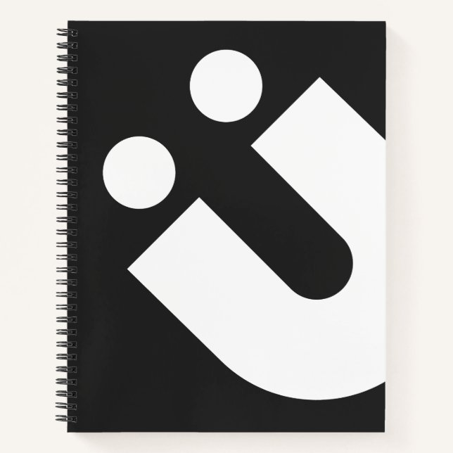 TYP(O) Creations: Umlaut Ü Notebook (Front)