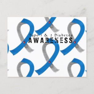 Type 1 & 2 Diabetes Awareness Postcard