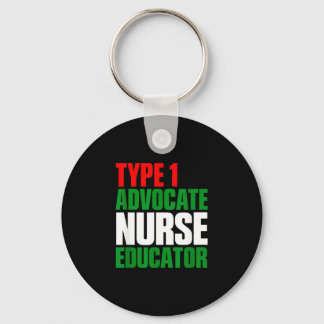 Type 1 advocate nurse educator  key ring