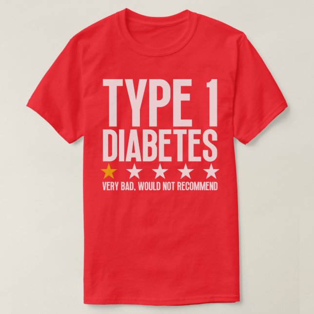 Type 1 Diabetes 3 T-Shirt (Design Front)