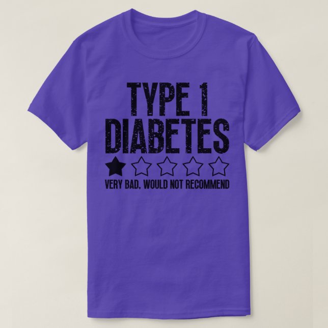 Type 1 Diabetes 6 T-Shirt (Design Front)