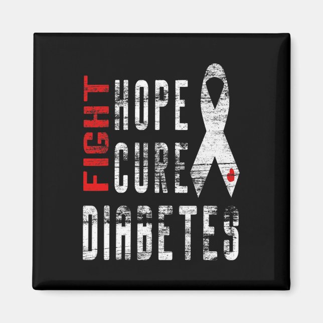 Type 1 Diabetes Awareness - Cure Diabetes  Magnet (Front)