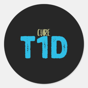 Type 1 Diabetes Awareness - Cure Tid Diabetes Classic Round Sticker