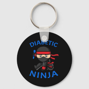 Type-1 Diabetes Awareness Diabetic Ninja T1d Kids  Key Ring