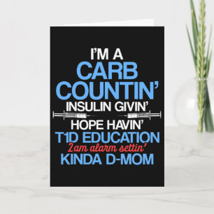 Type 1 Diabetes Awareness Mom T1d Warrior Survivor Card