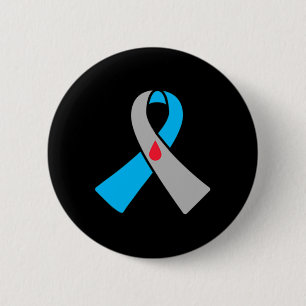 Type 1 Diabetes Awareness Ribbon Badge