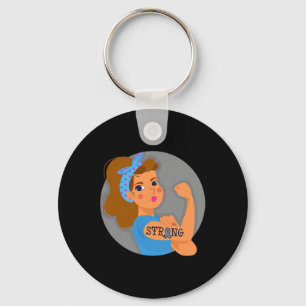 Type 1 Diabetes Awareness Strong Rosie Type 1 Diab Key Ring