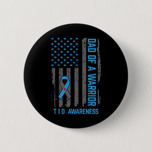Type 1 Diabetes Awareness T1d Dad Of Warrior Type  6 Cm Round Badge