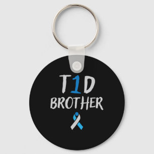 Type 1 Diabetes Brother Awareness for Diabetics Key Ring