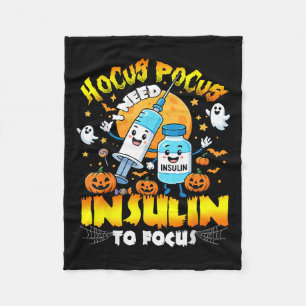 Type 1 Diabetes I Need Insulin To Focus Fleece Blanket
