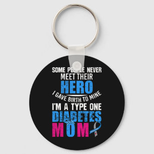 Type 1 Diabetes Mum Mother T1d Diabetic Awareness Key Ring