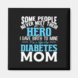 Type 1 Diabetes Mum Mother T1d Diabetic Awareness Magnet