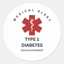 TYPE 1 DIABETES STICKERS