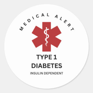 TYPE 1 DIABETES STICKERS
