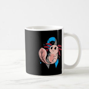 Type 1 Diabetes T1D Awareness Cute Axolotl Insulin Coffee Mug