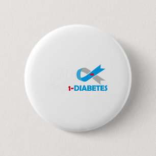 Type 1 Diabetes T1d Diabetes Awareness Diabetic  6 Cm Round Badge