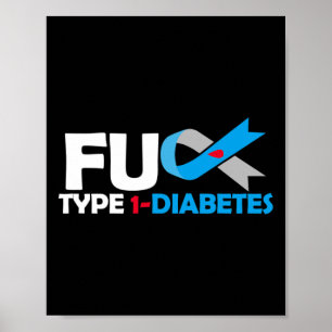 Type 1 Diabetes T1d Diabetes Awareness Diabetic Poster