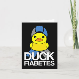 Type 1 Diabetes T1D Duck Fiabetes For Diabetes Awa Card
