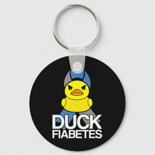 Type 1 Diabetes T1d Duck Fiabetes For Diabetes Awa Key Ring