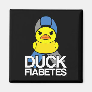 Type 1 Diabetes T1D Duck Fiabetes For Diabetes Awa Magnet