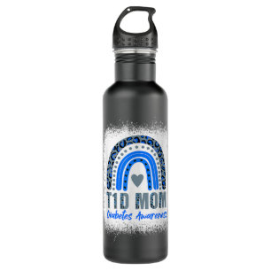 Type 1 Diabetes T1D Mum Diabetes Awareness Leopard 710 Ml Water Bottle