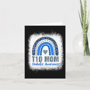Type 1 Diabetes T1d Mum Diabetes Awareness Leopard Card