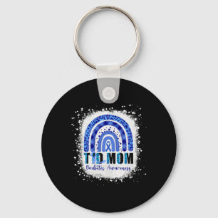 Type 1 Diabetes T1d Mum Diabetes Awareness Leopard Key Ring