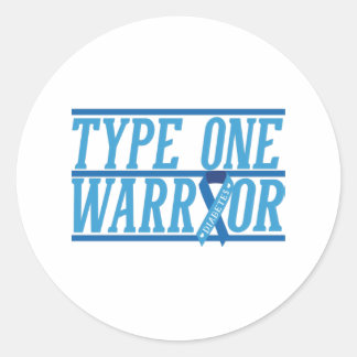 Type 1 Diabetes warrior Classic Round Sticker