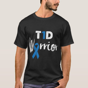 Type 1 Diabetes Warrior Diabetic Blodd Sugar Illne T-Shirt