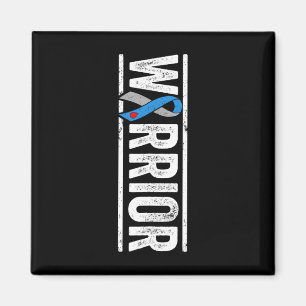 Type 1 Diabetes Warrior - Sideways Awareness Ribbo Magnet