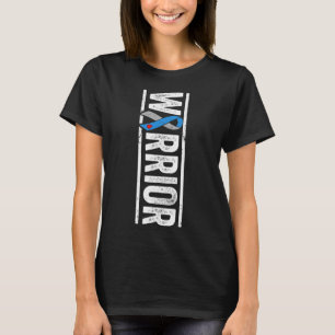 Type 1 Diabetes Warrior - Sideways Awareness Ribbo T-Shirt