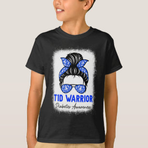Type 1 Diabetes Warrior T1d Awareness Month Messy T-Shirt