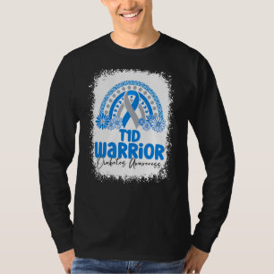 Type 1 Diabetes Warrior T1D Awareness Month Rainbo T-Shirt