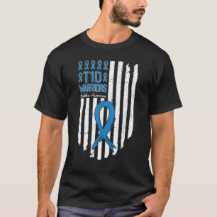 Type 1 Diabetes Warrior T1D Awareness Month US F T-Shirt