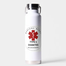 TYPE 1 DIABETES WATER BOTTLE