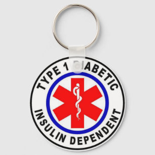 Type 1 Diabetic Key Ring