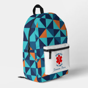 Type 1 Diabetic Medical Alert Personalised Printed Backpack