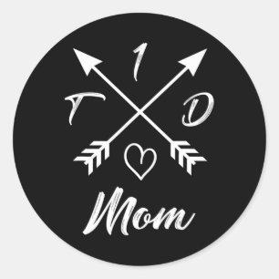 Type 1 Diabetic Mum T1d Diabetes Awareness Gifts F Classic Round Sticker