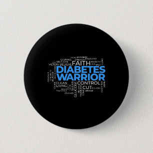 Type 1 Fighting Raise Awareness Diabetes Warrior 6 Cm Round Badge