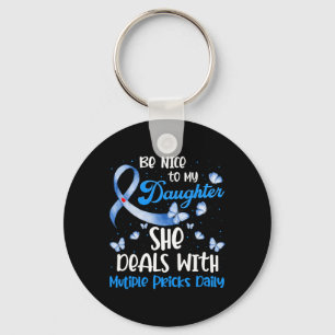 Type 1 Mum T1D Dad Diabetes Awareness Month Multip Key Ring