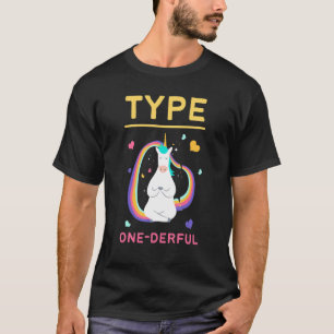Type 1 One-Derful Diabetic Unicorn T-Shirt